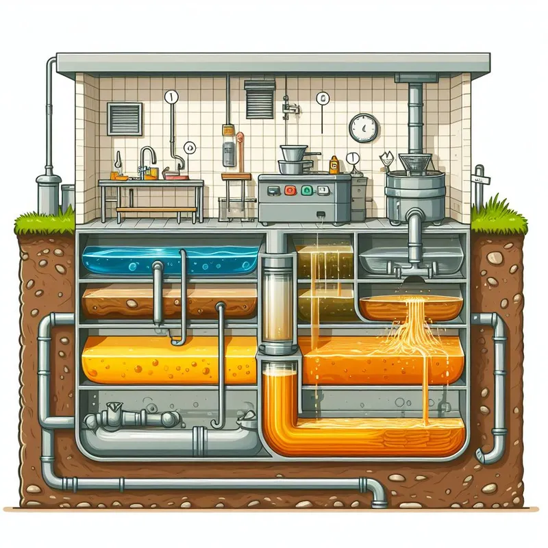 illustration for grease traps on ships and yachts